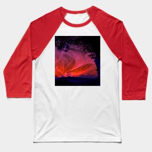 Fiery fractal sunset Baseball T-Shirt